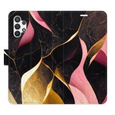 iSaprio Flipové pouzdro - Gold Pink Marble 02 pro Samsung Galaxy A32