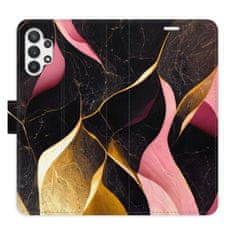 iSaprio Flipové pouzdro - Gold Pink Marble 02 pro Samsung Galaxy A32 5G
