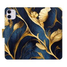 iSaprio Flipové pouzdro - GoldBlue pro Apple iPhone 11