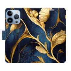 iSaprio Flipové pouzdro - GoldBlue pro Apple iPhone 13 Pro
