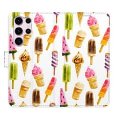 iSaprio Flipové pouzdro - Ice Cream Pattern pro Samsung Galaxy S23 Ultra