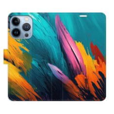 iSaprio Flipové pouzdro - Orange Paint 02 pro Apple iPhone 13 Pro