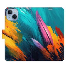 iSaprio Flipové pouzdro - Orange Paint 02 pro Apple iPhone 14