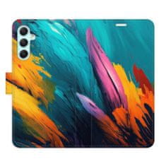 iSaprio Flipové pouzdro - Orange Paint 02 pro Samsung Galaxy A34 5G