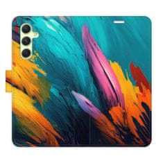 iSaprio Flipové pouzdro - Orange Paint 02 pro Samsung Galaxy A54 5G