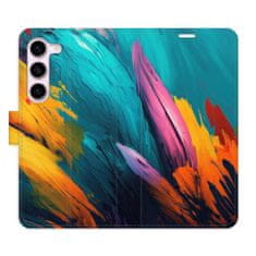 iSaprio Flipové pouzdro - Orange Paint 02 pro Samsung Galaxy S23 5G