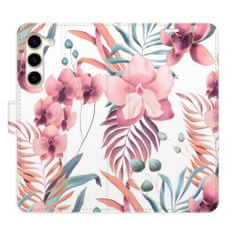 iSaprio Flipové pouzdro - Pink Flowers 02 pro Samsung Galaxy S23+ 5G