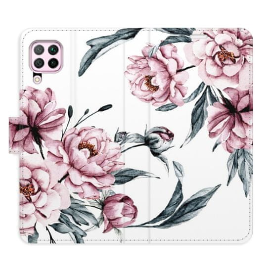 iSaprio Flipové pouzdro - Pink Flowers pro Huawei P40 Lite