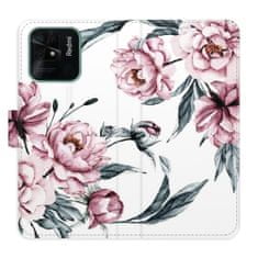 iSaprio Flipové pouzdro - Pink Flowers pro Xiaomi Redmi 10C