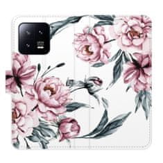 iSaprio Flipové pouzdro - Pink Flowers pro Xiaomi 13
