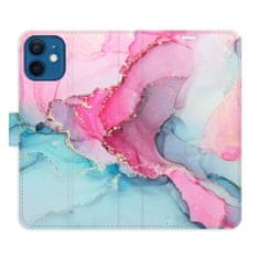 iSaprio Flipové pouzdro - PinkBlue Marble pro Apple iPhone 12 Mini