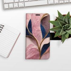 iSaprio Flipové pouzdro - Pink Leaves pro Samsung Galaxy A34 5G