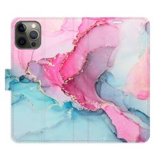 iSaprio Flipové pouzdro - PinkBlue Marble pro Apple iPhone 12 Pro