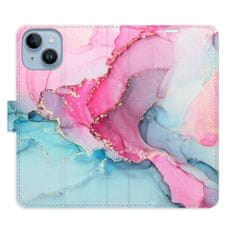 iSaprio Flipové pouzdro - PinkBlue Marble pro Apple iPhone 14