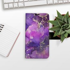 iSaprio Flipové pouzdro - Purple Marble pro Samsung Galaxy A52 / A52 5G / A52s