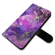 iSaprio Flipové pouzdro - Purple Marble pro Xiaomi Redmi 10C
