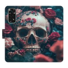 iSaprio Flipové pouzdro - Skull in Roses 02 pro Xiaomi Redmi Note 11 / Note 11S