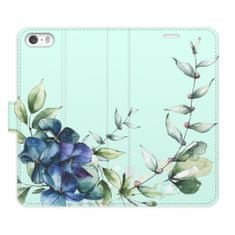 iSaprio Flipové pouzdro - Blue Flowers pro Apple iPhone 5/5S/SE