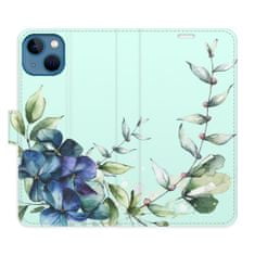 iSaprio Flipové pouzdro - Blue Flowers pro Apple iPhone 13
