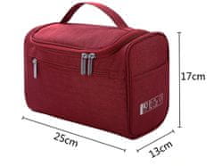 INNA Kosmetický kufřík Toaletní taška Make Up Bag Make Up Bag Travel Bag Travelcosmetic s uchem v červené barvě