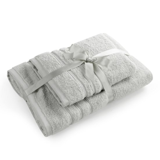 DESIGN 91 Sada 2 ručníků Loca - šedá