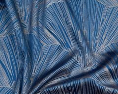 DESIGN 91 Povlak na polštář - Goja, modrá s lesklým vzorem 40 x 40 cm