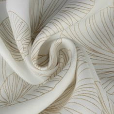 DESIGN 91 Zatemňovací závěs s kroužky - Marigold, bílozlatý 140 x 250 cm