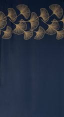 DESIGN 91 Zatemňovací závěs s kroužky - Harmony, tmavě tyrkysovozlatý 140 x 250 cm