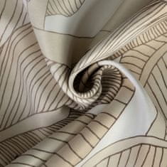 DESIGN 91 Zatemňovací závěs s kroužky - Samira, bílobéžový 140 x 250 cm