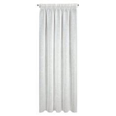 DESIGN 91 Záclona tkaná s řasící páskou - Kelsi, bílá 140 x 270 cm