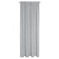 DESIGN 91 Hotová záclona s řasící páskou - Regina, stříbrná 140 x 270 cm
