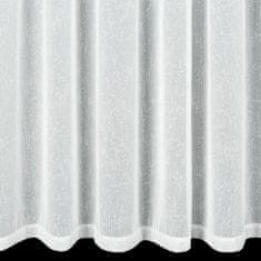 DESIGN 91 Hotová záclona s kroužky - Kelly bílostříbrná 300 x 250 cm