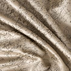 DESIGN 91 Sametový závěs s řasící páskou - Riva, světle béžový s mramorovým vzorem 140 x 270 cm