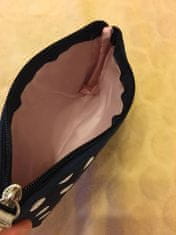 INNA Malá kosmetická taška do kabelky Toaletní taška pro dámy černá puntíkovaná kosmetická taška KOSCYCLADES-1