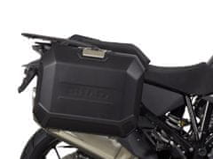SHAD Kompletní sada bočních hliníkových kufrů TERRA, 36/47 litrový boční kufry, včetně montážní sady SHAD KTM Super Adventure 1290 (R, S)