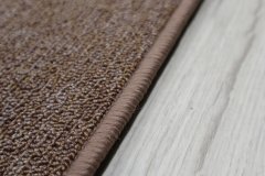 Vopi AKCE: 50x150 cm Metrážový koberec Astra hnědá - neúčtujeme odřezky z role! (Rozměr metrážního produktu S obšitím)