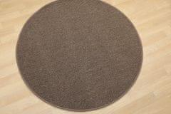 Vopi Kusový koberec Astra hnědá kruh 57x57 (průměr) kruh