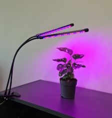 VELMAL Vodotěsná lampa pro růst rostlin 2 panely + časovač + dálkové ovládání