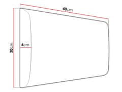 Veneti Čalouněná manželská postel 160x200 NECHLIN 2 - bílá ekokůže + panely 40x30 cm ZDARMA