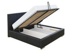 Veneti Čalouněná manželská postel 160x200 YSOBEL - světlá šedá