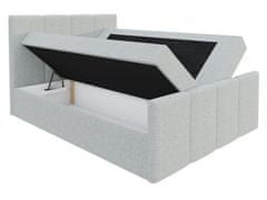 Veneti Postel s matrací a roštem LOLA - 140x200, šedá 2 + topper ZDARMA
