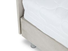 Veneti Čalouněná manželská postel 180x200 NECHLIN 3 - světlá šedá