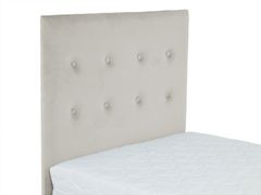 Veneti Čalouněná manželská postel 160x200 NECHLIN 2 - bílá ekokůže + panely 30x30 cm ZDARMA