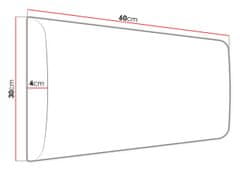 Veneti Čalouněná manželská postel 160x200 NECHLIN 2 - černá ekokůže + panely 60x30 cm ZDARMA