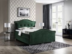 Veneti Kouzelná rustikální postel Bradley Lux 180x200, zelená