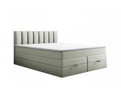 Veneti Čalouněná manželská postel 200x200 GILARD - šedá