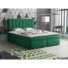 Veneti Kontinentální manželská postel 160x200 TARNEWITZ 1 - zelená + topper ZDARMA
