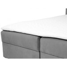 Veneti Kontinentální manželská postel 140x200 CARMELA - béžová + topper ZDARMA