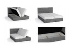 Veneti Moderní postel 180x200 STIG II s úložným prostorem - antracit
