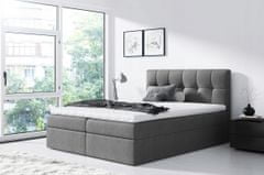 Veneti Jednoduchá postel Rex 200x200, šedá